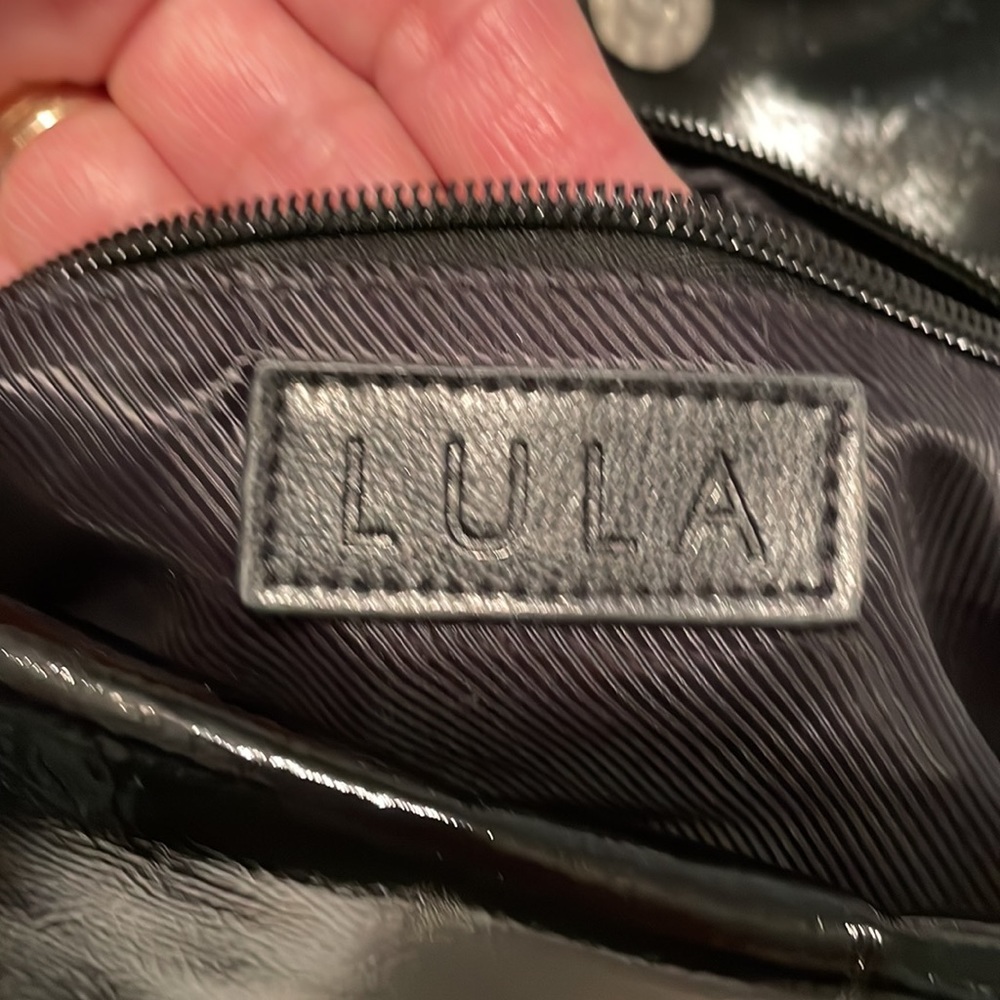Lula vegan clutch bag with crystals and chain - Picture 10 of 14